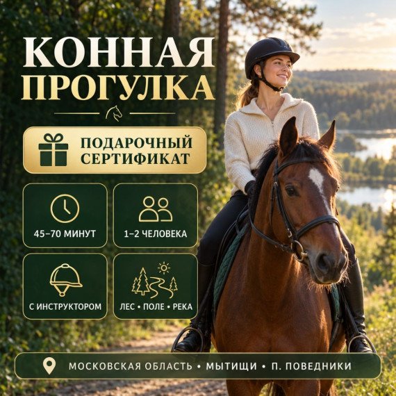 Конная прогулка. Инфографика 1