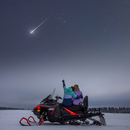 Зимняя Карелия - катание на снегоходах