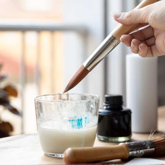 Мастер-класс по росписи - свеча 