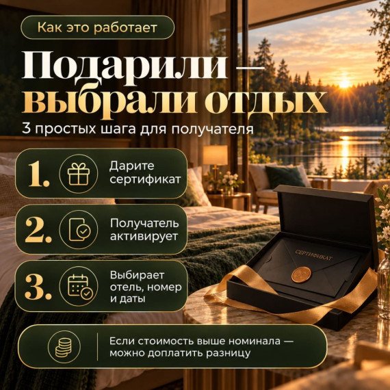 Сертификат номиналом на отели