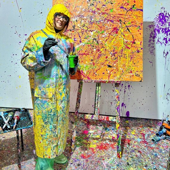 Художественный мастер-класс Дриппинг - изображение 3