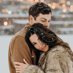 Зимняя фотосессия на улице