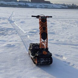 Прогулка на мотосноуборде