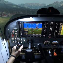 Полет на авиатренажере Cessna 172