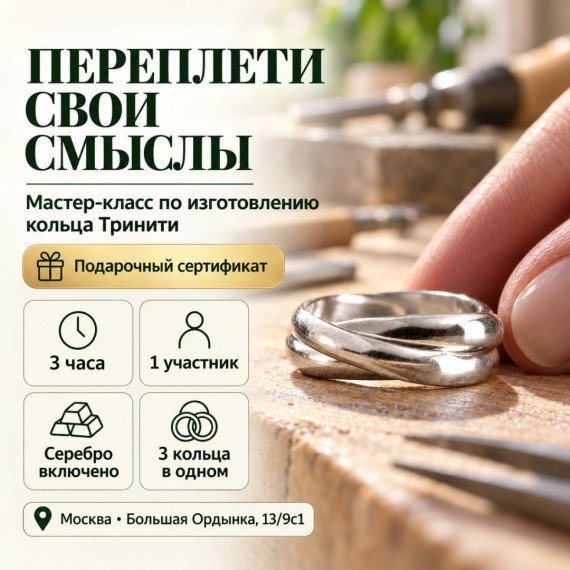 Мастер класс по изготовлению кольца Тринити. Инфографика 1