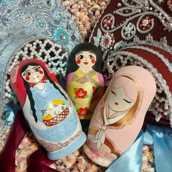 Роспись матрёшки с чаепитием - изображение 2