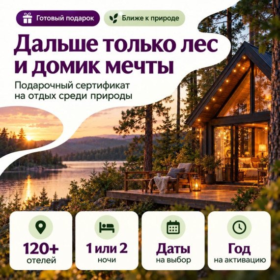 Дальше только лес и домик мечты