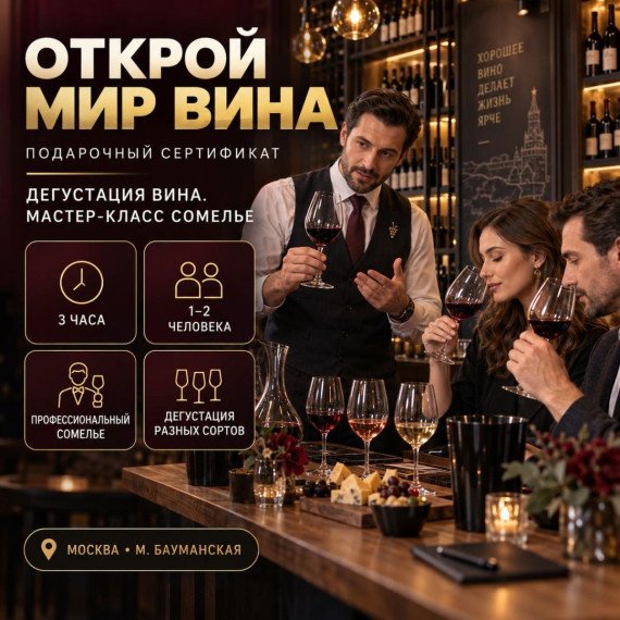 Дегустация вина. Мастер-класс сомелье. Инфографика 1