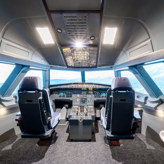Полет на авиатренажере Airbus A320. Фото 9