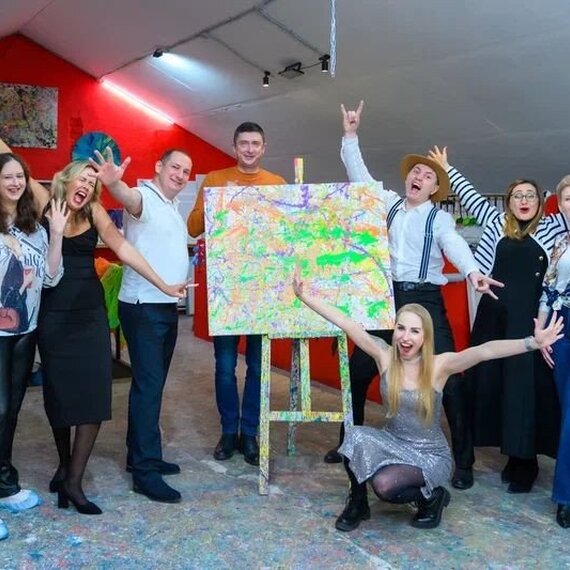 Художественный мастер-класс Дриппинг - изображение 1