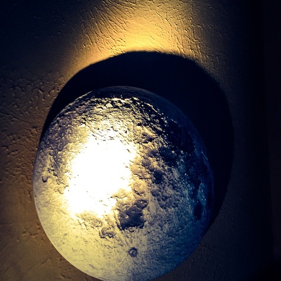 Мастер класс Текстурная картина с подсветкой Луна - изображение 3