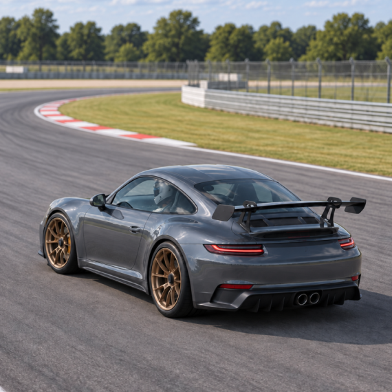 Заезд на спорткаре Porsche 911 GT3 на гоночном треке