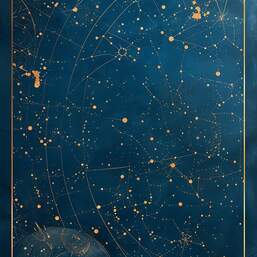 Романтический подарок Карта звёздного неба в Вашу памятную дату