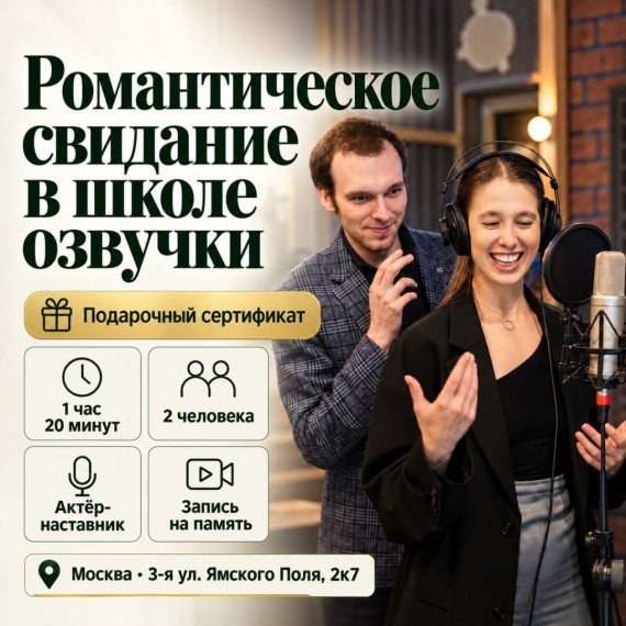 Романтическое свидание в школе озвучки. Инфографика 1
