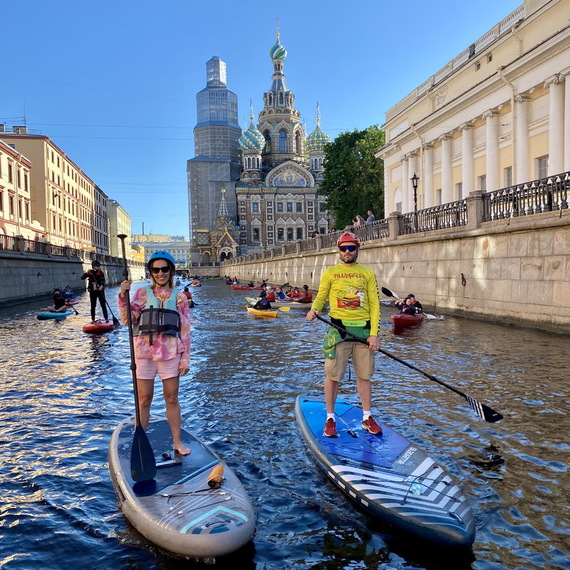 Прогулка на Sup-серфе вдоль Спаса на Крови. Фото 5