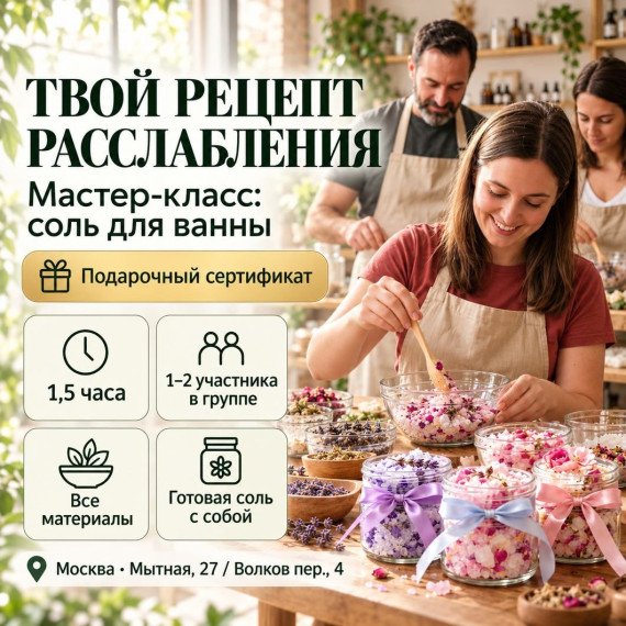 Мастер-класс: соль для ванны. Инфографика 1