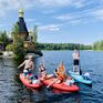 Прогулка на сапах  по р Вуокса Церковь на камне - превью 1