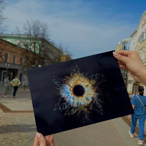 Фотография радужки глаза на акриловом стекле  - изображение 3