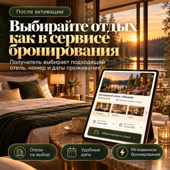 Сертификат номиналом на отели