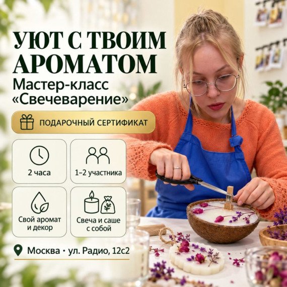 Мастер класс Свечеварение. Инфографика 1