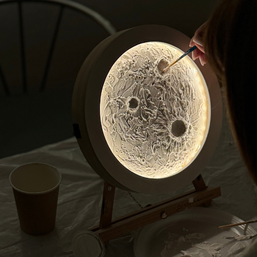 Мастер-класс по созданию луны и гор - ночник с подсветкой