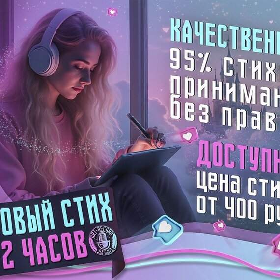 Стихи или текст на заказ от души и со смыслом. Главное фото