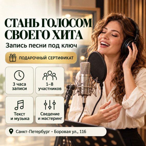 Запись песни под ключ. Инфографика 1