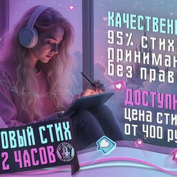 Стихи или текст на заказ от души и со смыслом