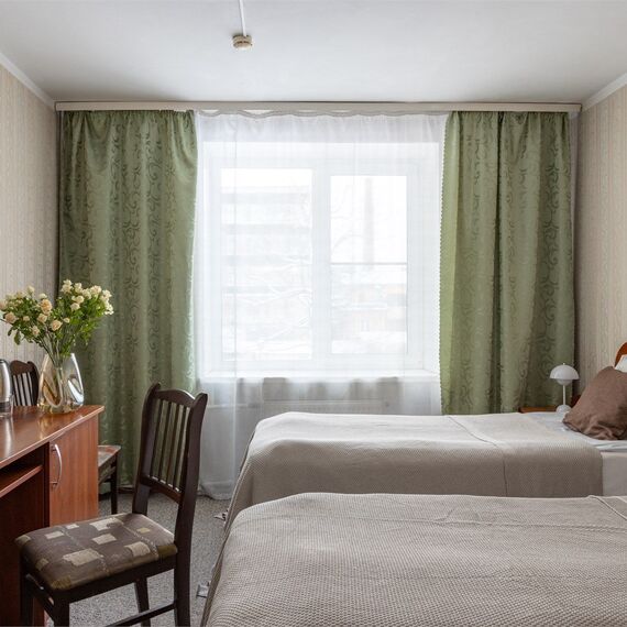 Стандартный номер с 1 или 2 кроватями. Фото 6