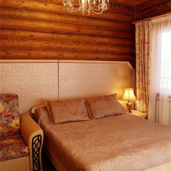 Двуспальный номер в Эко-Домике. Фото 19