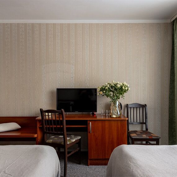 Стандартный номер с 1 или 2 кроватями. Фото 11