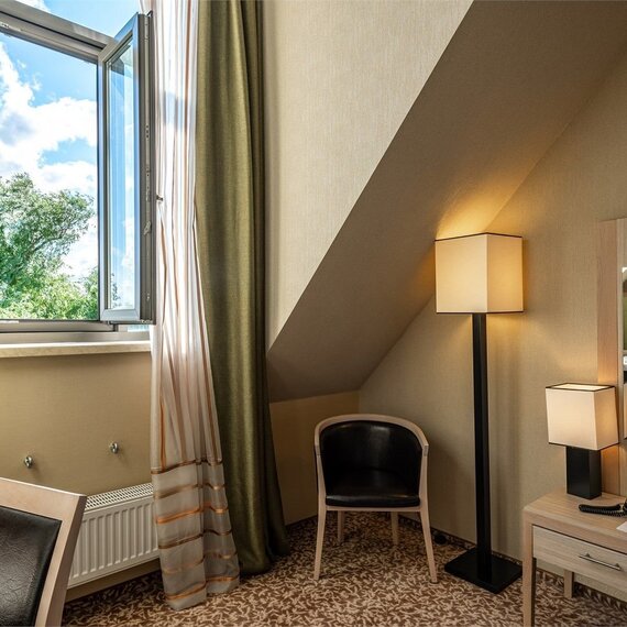 Стандарт Плюс мансардный с двуспальной кроватью. Фото 3