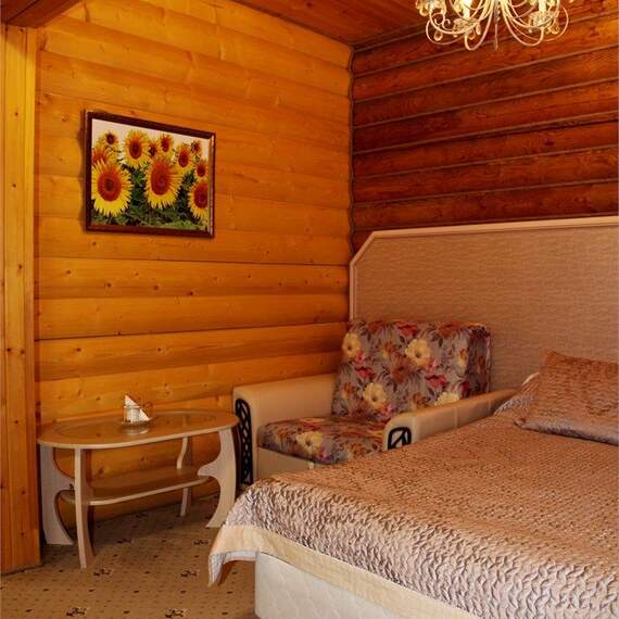 Двуспальный номер в Эко-Домике. Фото 18