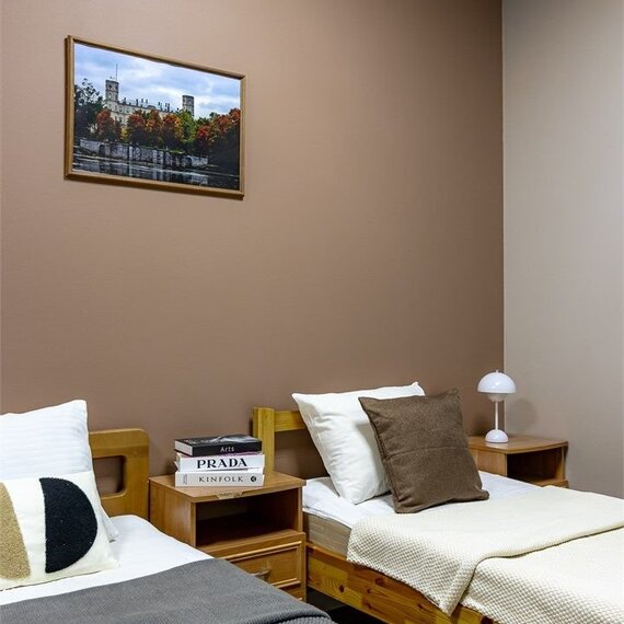 Трехместный номер с общей ванной комнатой. Фото 4