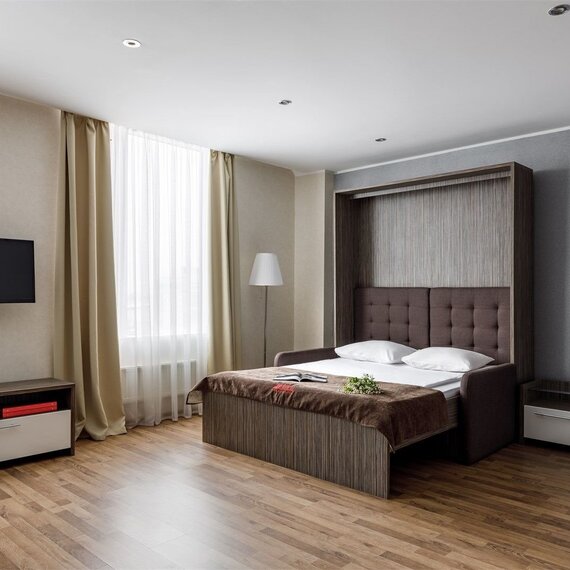 Семейный Люкс 2-х комнатный (2 двуспальные кровати-трансформеры). Фото 3