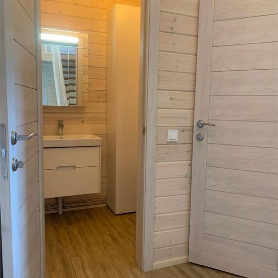 Дом цвета капучино с сауной  120м2. Фото 19