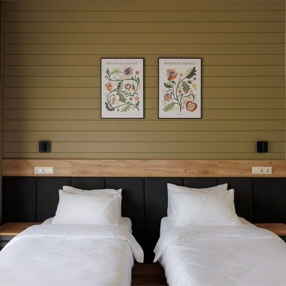 Стандартный номер с раздельными кроватями и балконом. Фото 2