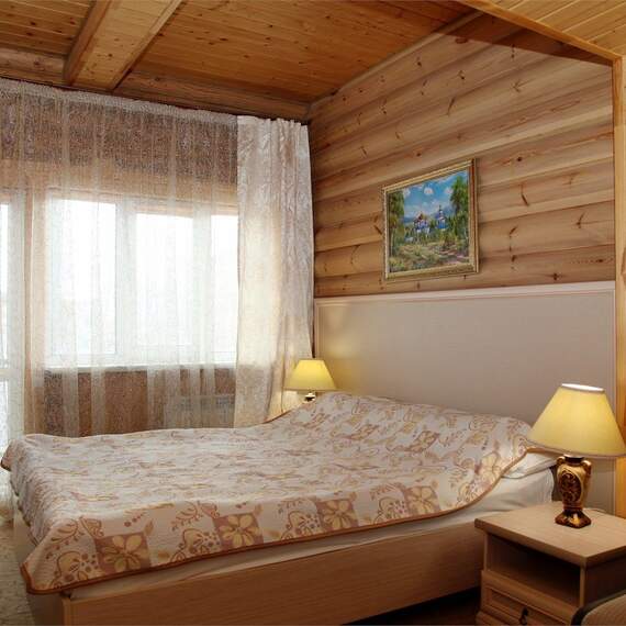 Двуспальный номер в Эко-Домике. Фото 6