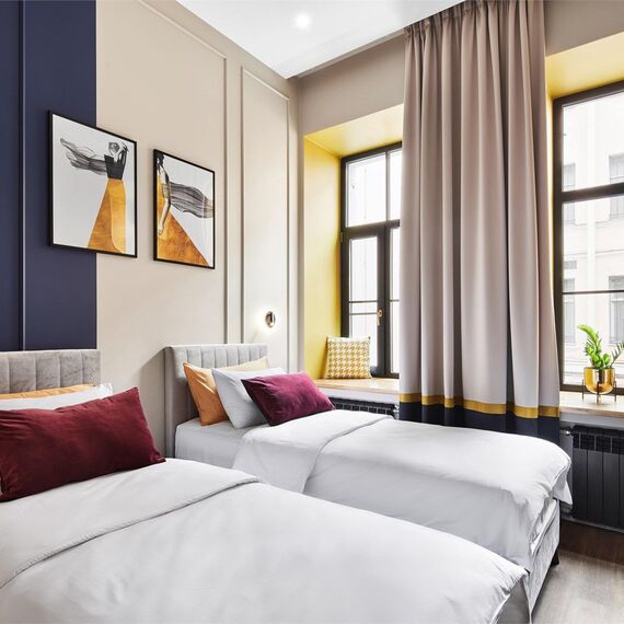 Номер студио с видом во двор. Фото 9