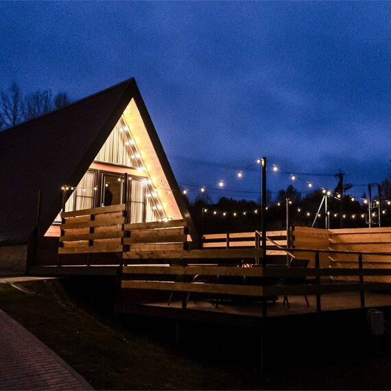 A-frame «Петрол» домик из дерева 4х местный. Фото 25