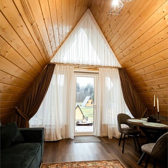 A-frame «Петрол» домик из дерева 4х местный. Фото 16