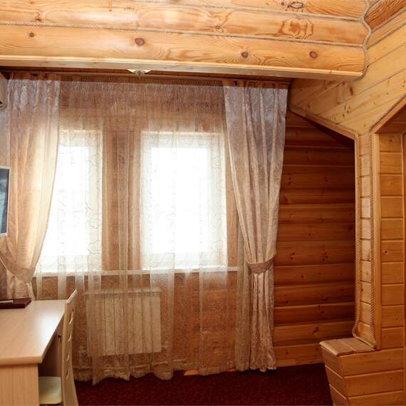 Двуспальный номер в Эко-Домике. Фото 7