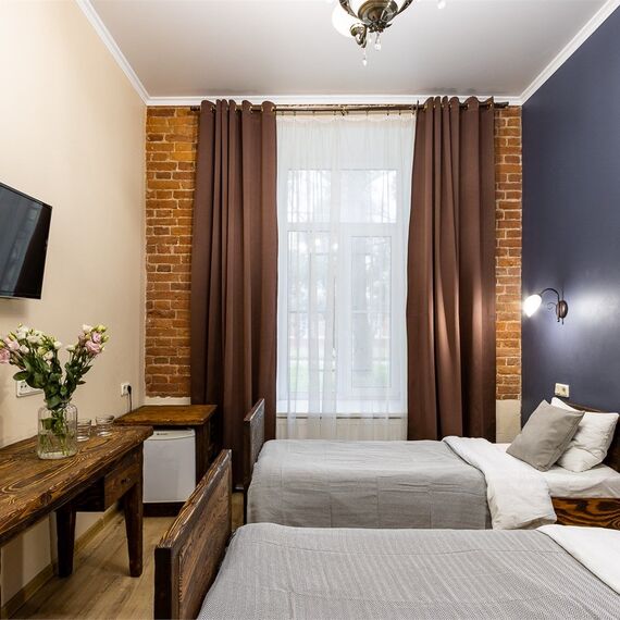 Стандартный номер с 2 кроватями. Фото 2