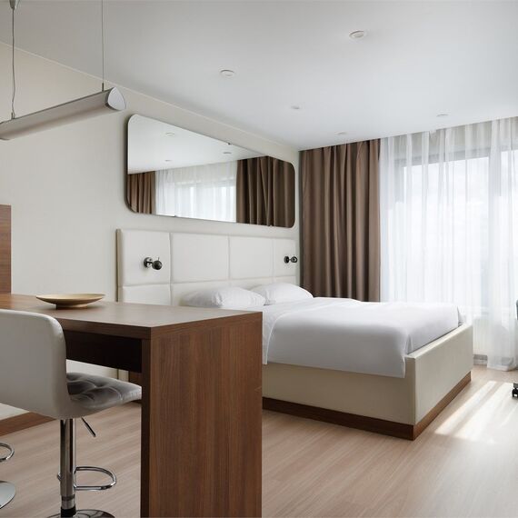 Стандартные апартаменты с одной большой кроватью (Митино). Фото 2