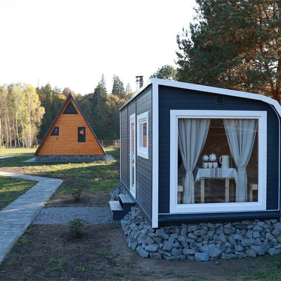 A-frame «Терракот» домик из дерева 4х местный. Фото 16