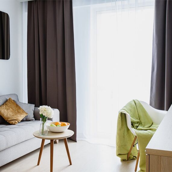 Делюкс (небольшой двухкомнатный номер). Фото 11