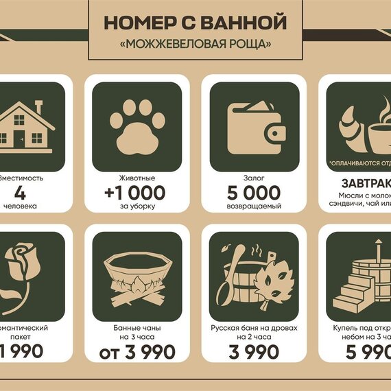 Номер с ванной «Можжевеловая роща». Фото 51