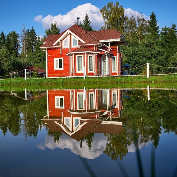 ШАЛЕ ДЕ ЛЮКС ИЗ БРУСА С КУПЕЛЬЮ НА ДРОВАХ. Фото 3