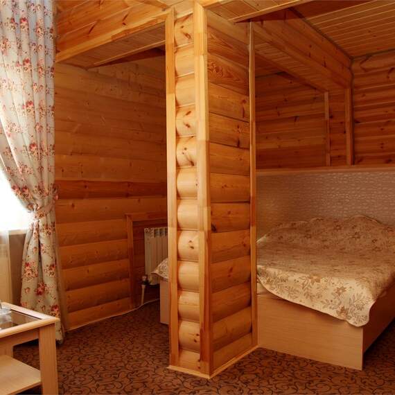 Двуспальный номер в Эко-Домике. Фото 33