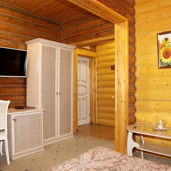 Двуспальный номер в Эко-Домике. Фото 24